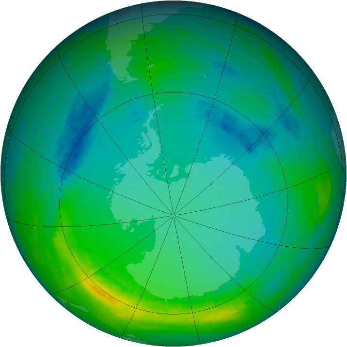 Ozone Map 1988-07-31